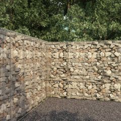 Габионна стена с капак, поцинкована стомана, 300x50x200 см