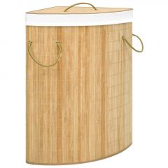 Бамбуков ъглов кош за пране