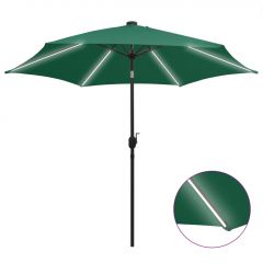 Чадър с LED светлини и алуминиев прът Ariel