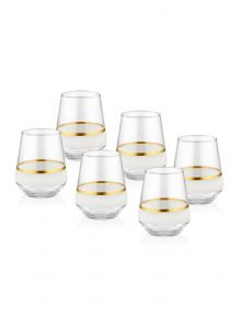 Комплект чаши (6 части) SNW0003 Бяло
Златно