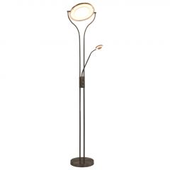 Наземна лампа, 18 W, сребриста, 180 см, димируема
