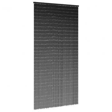 Завеса за врата срещу насекоми Тъмно сиво 100x220 cm Бамбук