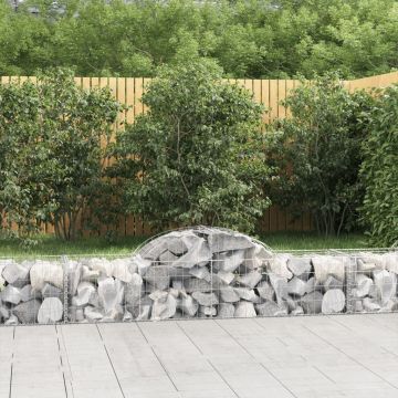 Габионни кошници арка 4 бр 200x50x40/60 см поцинковано желязо