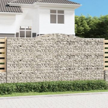 Габионни кошници арка 4 бр 400x50x200/220 см поцинковано желязо