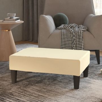 Табуретка Walton, кремава, 78x56x32 см, изкуствена кожа