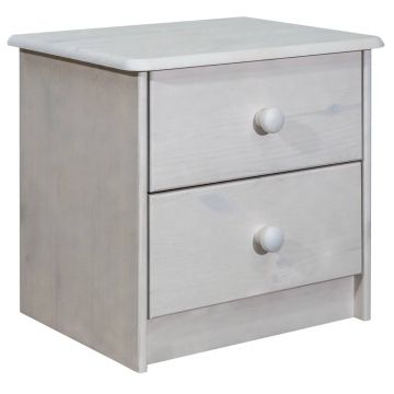 Нощно шкафче Miya, 43x34x40 см, борово дърво масив