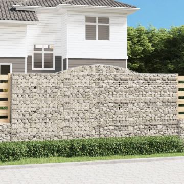 Габионни кошници арка 8 бр 400x50x180/200 см поцинковано желязо