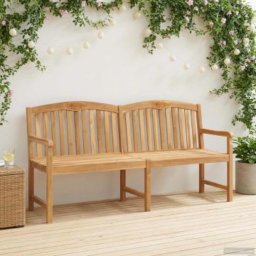 Ръчно изработена розова пейка 150 x 60 x 90 см Натурално