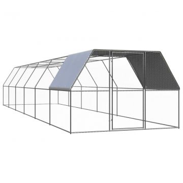 Птичарник на открито Lynsey, 3x12x2 м, поцинкована стомана