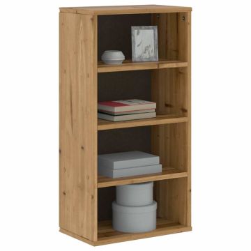 Страничен шкаф ODDA 40x24x79 cm масивна дървесина бор