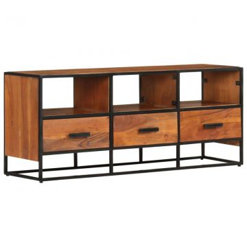 ТВ шкаф Trevino, 110x30x45 cм, акациево дърво масив