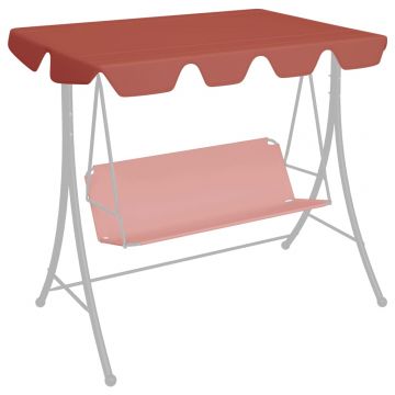 Резервен покрив за градинска люлка теракота 150/130x70/105 cм
