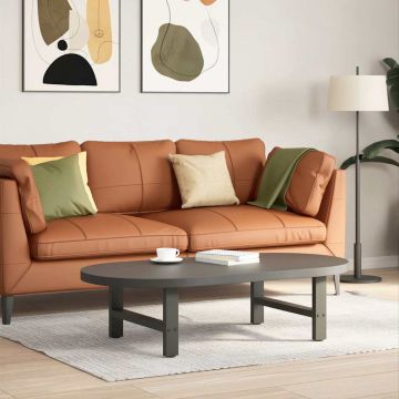 Крака за масичка за кафе антрацит 2 бр. 60x(30-31) см стомана