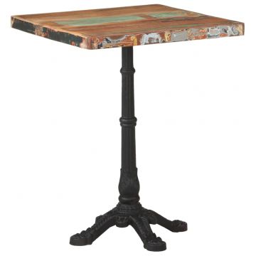 Бистро маса Greene, 60x60x76 см, регенерирано дърво масив