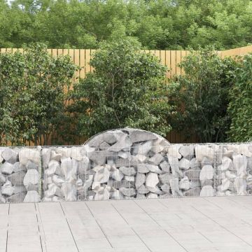 Габионни кошници арка 4 бр 200x30x60/80 см поцинковано желязо