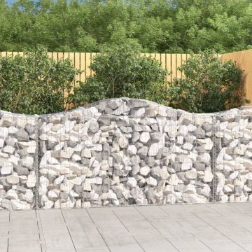 Габионни кошници арка 9 бр 200x50x100/120 см поцинковано желязо