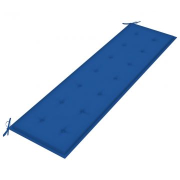 Възглавница за пейка кралско синьо 180x50x3 см Оксфорд плат
