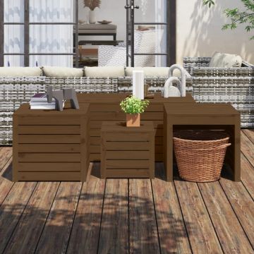 Комплект градински кутии от 4 части