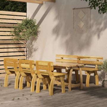 Градински трапезен комплект от 5 части Howarth, импрегниран бор