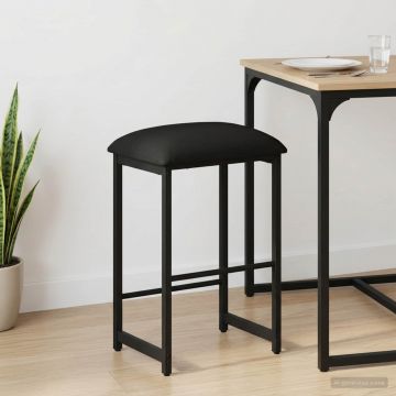 Бар стол Черно 40 x 32 x 74 см Инженерна дървесина