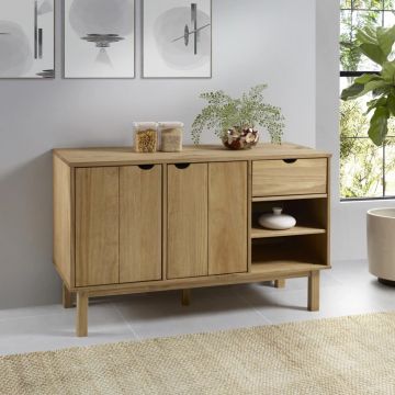 Сайдборд OTTA, 114x43x73,5 см, борово дърво масив