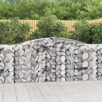 Габионни кошници арка 4 бр 400x50x100/120 см поцинковано желязо