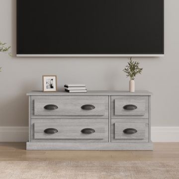 ТВ шкаф, сив сонома, 100x35,5x45 см, инженерно дърво