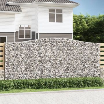 Габионни кошници арка 7 бр 400x30x180/200 см поцинковано желязо