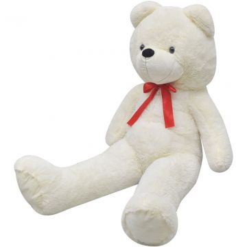 Мека плюшена играчка мече XXL бяло 135 см