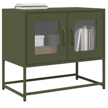 ТВ шкаф маслиненозелен 68x39x60,5 cm Студено валцувана стомана