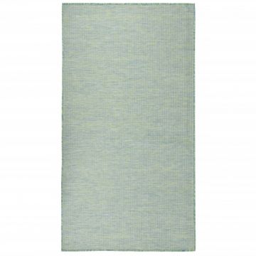 Градински плоскотъкан килим, 80x150 см, тюркоазен