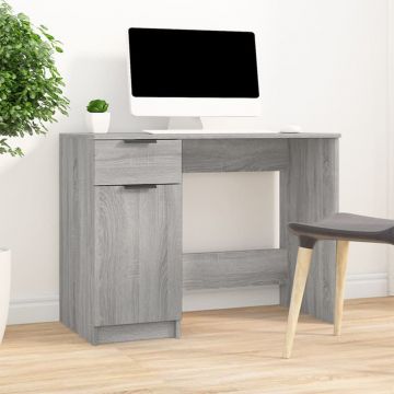 Бюро, сив сонома, 100x50x75 см, инженерно дърво