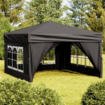 Сгъваема парти палатка със странични стени Stanley, черна, 3x3 м