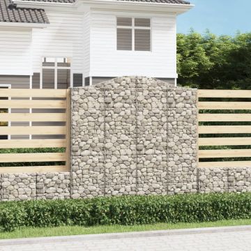 Дъговидна габионна кошница 200x30x200/220 см поцинковано желязо