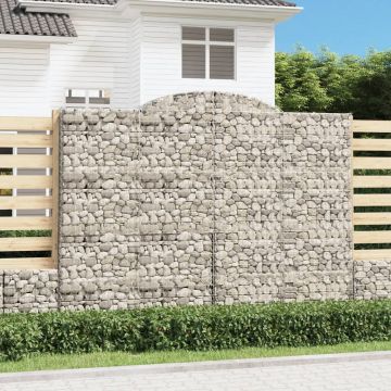 Габионни кошници арка 2 бр 300x30x220/240 см поцинковано желязо