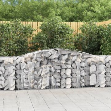 Габионни кошници арка 3 бр 400x50x80/100 см поцинковано желязо