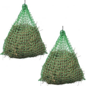 Мрежа за сено, 2 бр, кръгла, 1x1 м, полипропилен