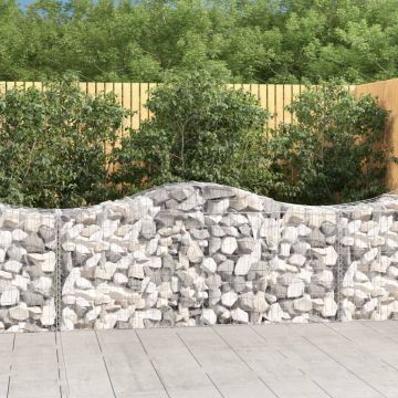 Габионни кошници арка 18 бр 200x50x80/100 см поцинковано желязо