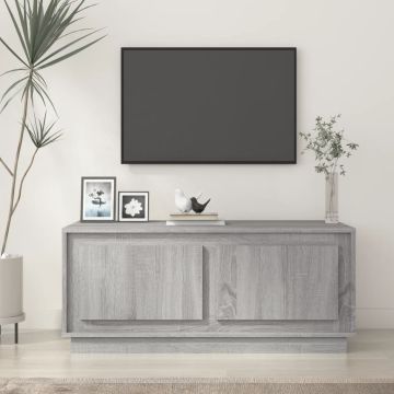 Кафе маса, сив сонома, 102x50x44 см, инженерно дърво