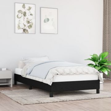 Рамка за легло черна 100x200 см плат Cantu