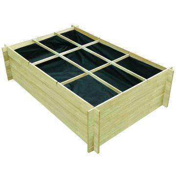 Повдигната леха, 150x100x40 см, импрегнирано дърво