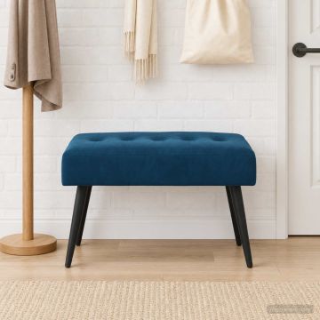 Пейка с копчета Синьо 60 x 40 x 45 см Кадифе