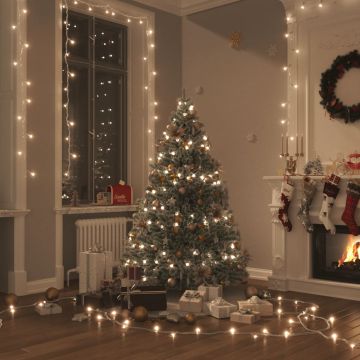 LED стринг със 150 LED топло бяло 15 м PVC