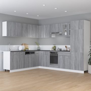 Долен шкаф с чекмедже сив сонома 60x46x81,5 см инженерно дърво