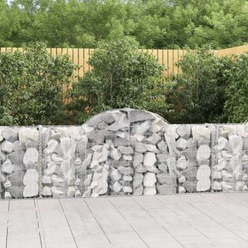 Габионни кошници арка 4 бр 200x30x80/100 см поцинковано желязо