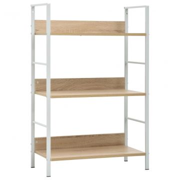 Етажерка за книги с 3 рафта Dainton, дъб, 60x27,6x90,5 см, ПДЧ