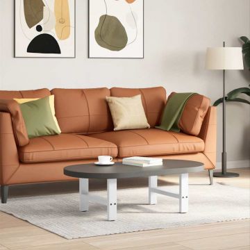 Крака за масичка за кафе бели 2 бр. 50x(30-31) см стомана