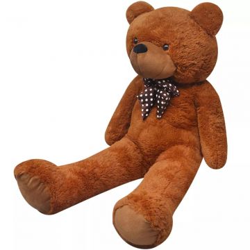 Мека плюшена играчка мече XXL кафяво 135 см