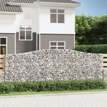 Габионни кошници арка 8 бр 400x30x140/160 см поцинковано желязо