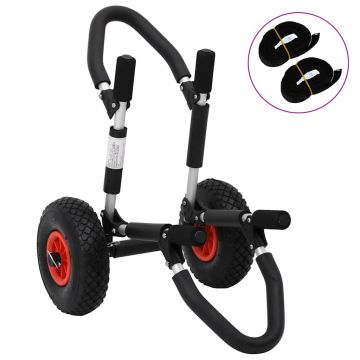 Количка за каяк, сгъваема, 45 кг, алуминий